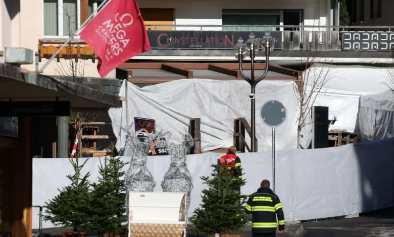 Incendie d’un bar dans une station de ski suisse