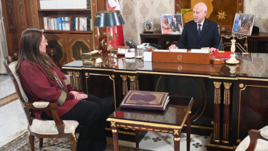 Kais Saied et Mishkat Slama Khaldi