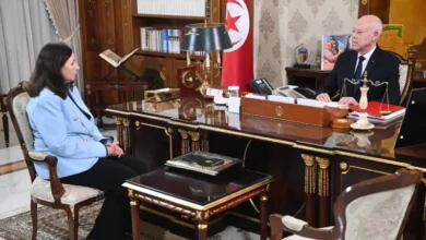 President Kais Saied et Sarha Zaafrani Zenezri