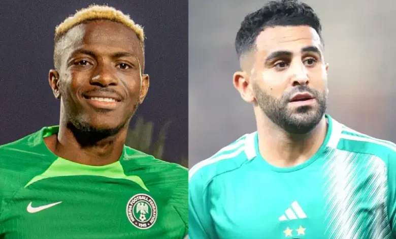 Riyad Mahrez et Victor Osimhen