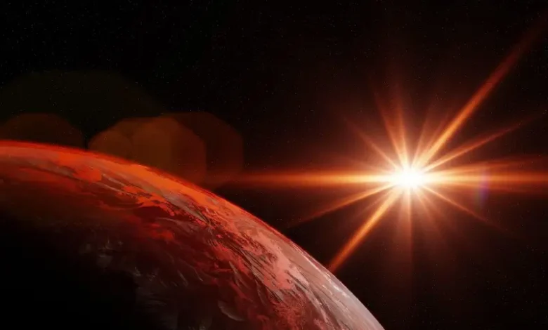 Une conjonction solaire masque la planète Mars