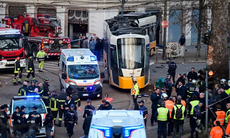 Accident Metro Milan Italie