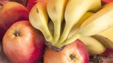 Banane et pomme