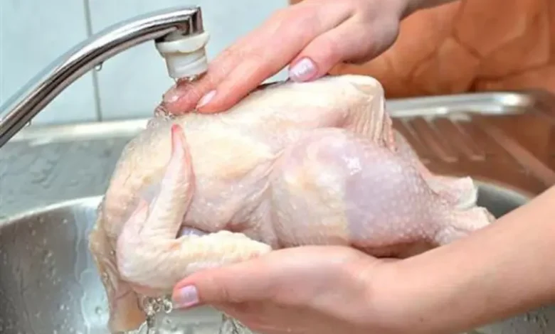 Lavez le poulet