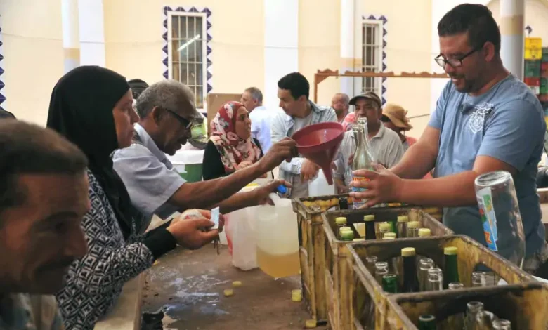 Marché Tunis vente Huile