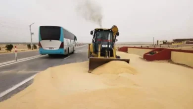 Sables sur la Route Remada Tataouine Tunisie
