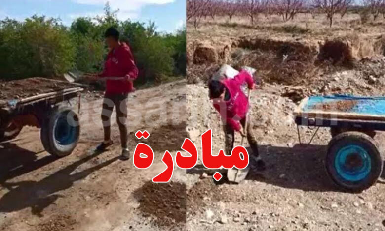 Youssef Enfant Rouhia Seliana Tunisie réparation Route