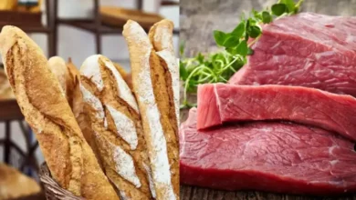 viande rouge et pain