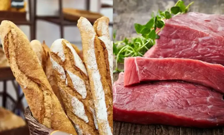 viande rouge et pain