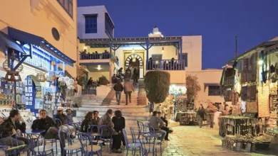 Boutiques et cafés