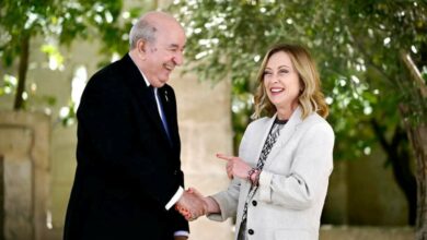 giorgia meloni en Algerie abdelmadjid tebboune