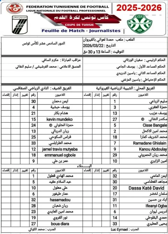 jsk - css 22.03.2026