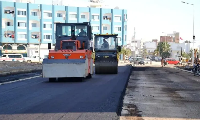 Entretien des routes à Sfax