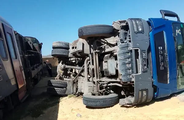 Un train de la Sers est entré en collision avec un camion le 17 avril 2026.