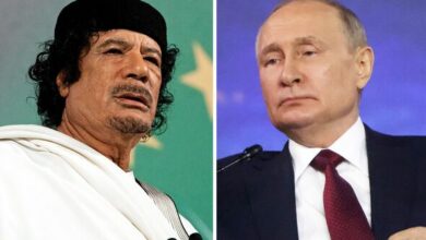 vladimir poutine muammar gaddafi