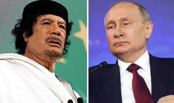 vladimir poutine muammar gaddafi