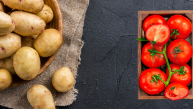 pomme de terre et tomate