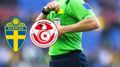 Arbitre du match Tunisie - Suède