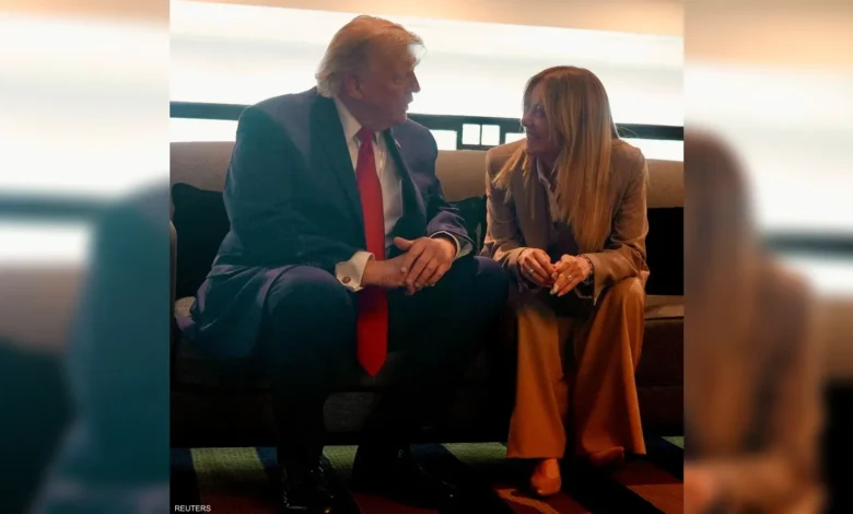 Donald Trump giorgia meloni