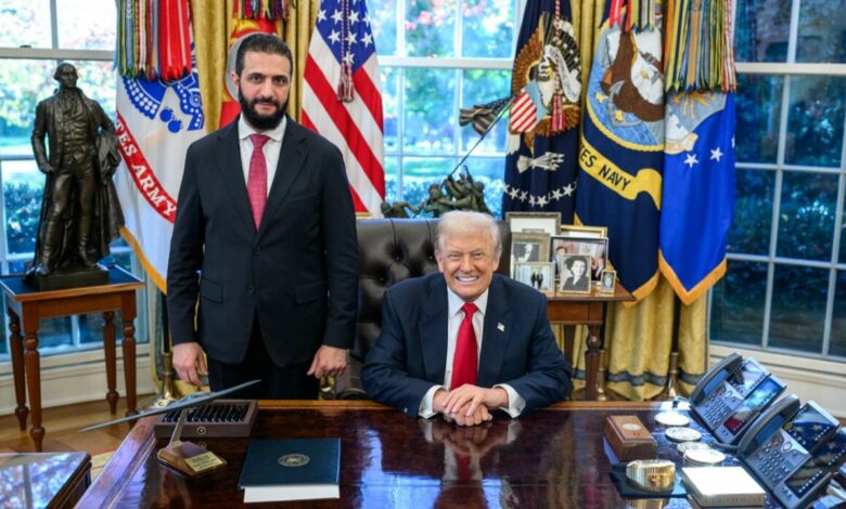 Donald trump ahmed al charaa