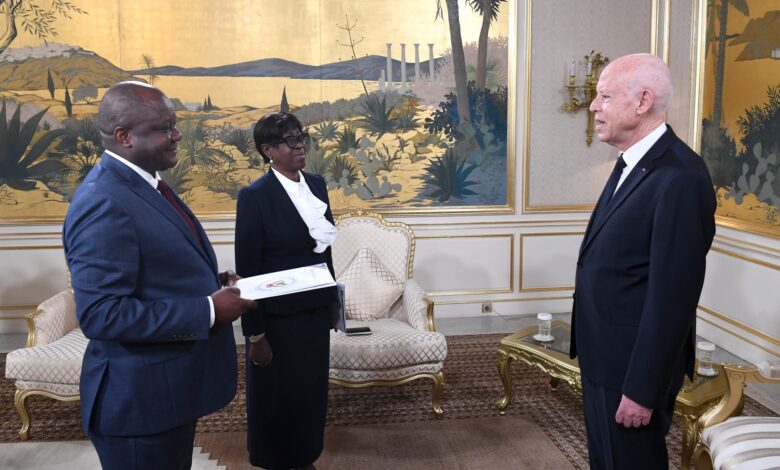 Kais Saied et Crispin MBADU PHANZU