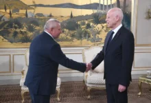 Kais saied et Ambassadeur Hongrie en Tunisie Lajos MILE