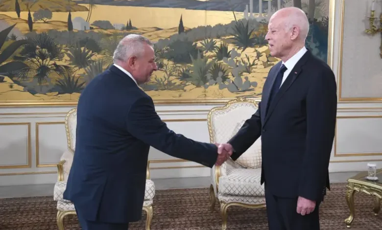Kais saied et Ambassadeur Hongrie en Tunisie Lajos MILE