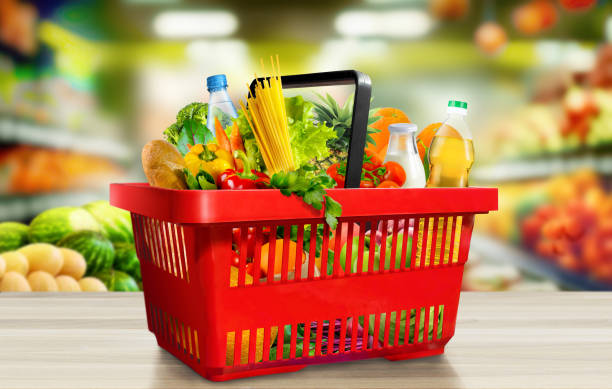 Panier magasin plein