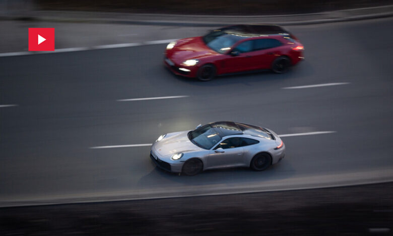 accident porsche 911 GTS audi RS 5