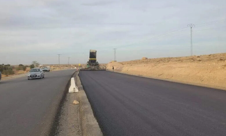 travaux de revêtement de la route Korba-Beni Khallad