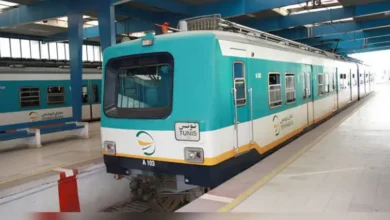 Train électrique pour la ligne de banlieue nord Tunis–La Goulette–La Marsa.