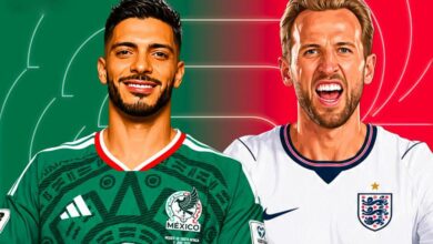 angleterre foot vs mexique
