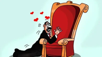 chaise pouvoir cartoon