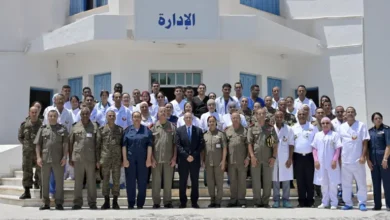 ministre de la défense Nationale Khaled Sehili visite Hopital militaire de Gabes