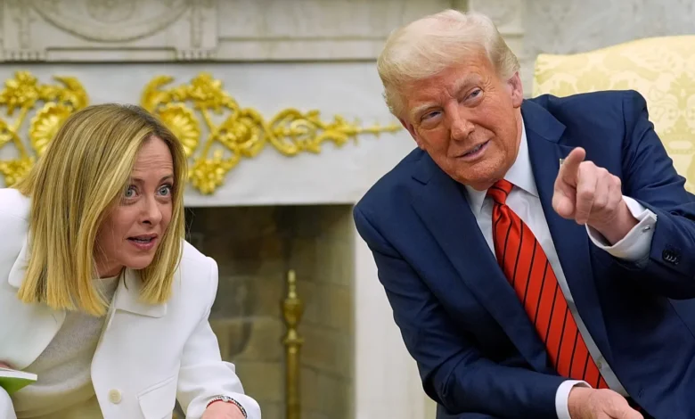 trump giorgia meloni