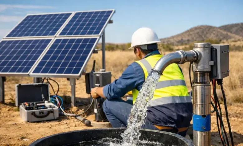 Électrification de puits à l'énergie solaire
