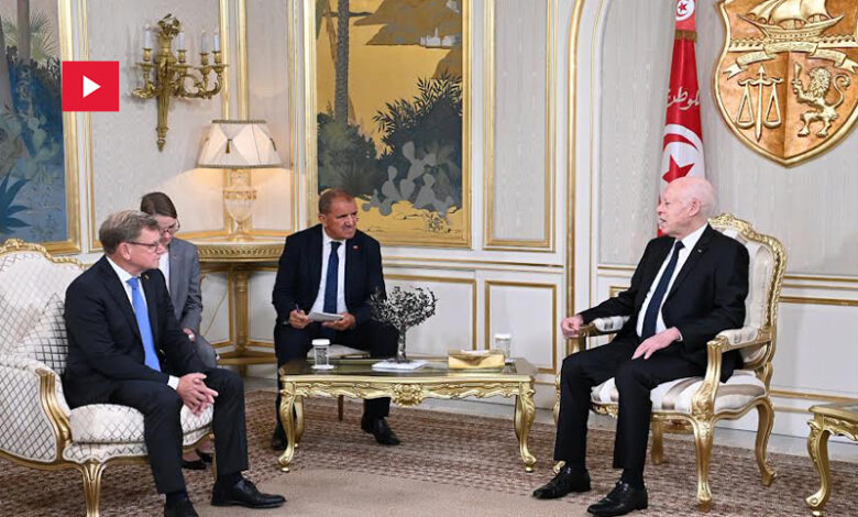 Kais Saied recoit ministre allemand des affaires Etrangères Johann Wadephul