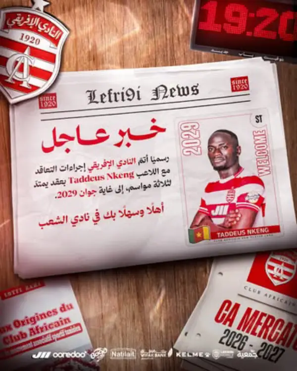 Le Camerounais Thaddeus Nking