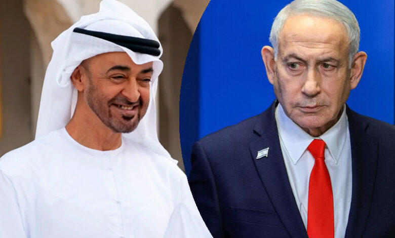 Mohammed ben Zayed Al Nahyane et benyamin netanyahou