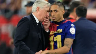 carlo ancelotti raphinha