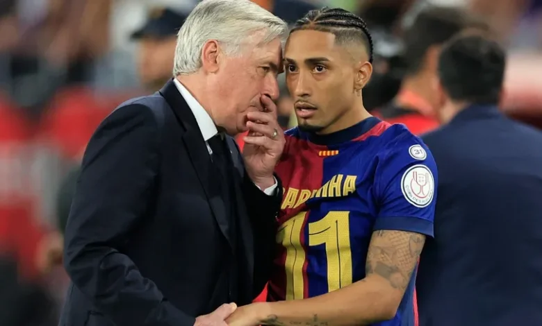 carlo ancelotti raphinha