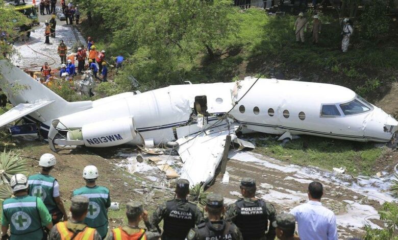crash jet privé
