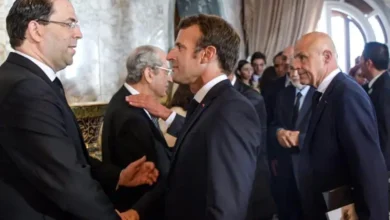 emmanuel macron youssef chahed