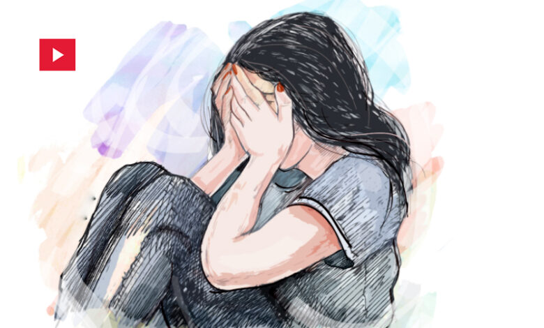 femme triste