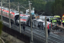 Accident train Madrid Espagne
