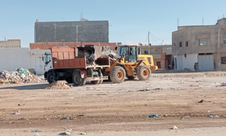 Kairouan 1500 tonnes de déchets et de débris de construction enlevées