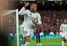 Kylian Mbappe a ouvert le score face au FC Barcelone dimanche 25 octobre 2026