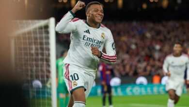 Kylian Mbappe a ouvert le score face au FC Barcelone dimanche 25 octobre 2026