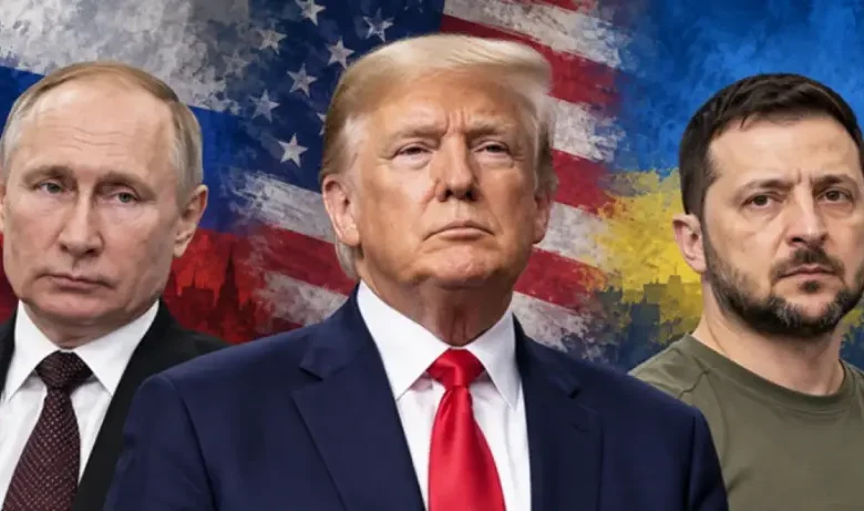 Poutine-Trump-Zelensky