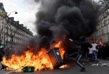 Protestations en France